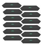 Trustbasket Uv Treated Square Bottom Tray(Plate/Saucer) Suitable For 8 Inch Square Plastic Pot – Black Color – Set Of 12 | Heavy Duty Highly Durable Plant Saucergamla For Indoor Home Decor & Outdoor Balcony Garden