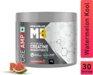 Muscleblaze Micronised Creatine Monohydrate Creamp Powder, Trustified Certified Creatine(120 G, Watermelon Kool Aid)