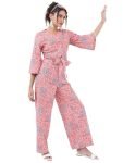 Vishudh Women Regular Fit V Neck Co-Ord Set Vncs000007 Multicolor S