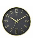 Nautica L 12 Inch L Wall Clock With Silent Sweep Technology L Watch L Large Size L 1Pc L Abs 3D Matt Rim L Solid Matt L Grey/Gold
