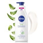 NIVEA Aloe Hydration Body Lotion, 400ml | 72H Moisturization | With Deep Moisture Serum & 100% Natural Aloe Vera Extracts | All Skin Types