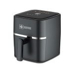 HAVOK 4.5L Digital Air Fryer for Healthy Oil Free Cooking | 1500W Electric Cooker with 360° Rapid Air Circulation | 8 Touch Presets | Dishwasher Safe Non-Stick Basket & Low Noise Operation | Black