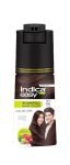 Indica Easy Do-It-Yourself Hair Color Shampoo Pump Pack With 5 Herbal Extracts And 100% Ammonia Free, Long Lasting Formula, 180 Ml – Natural Brown Colour (Gloves Included)
