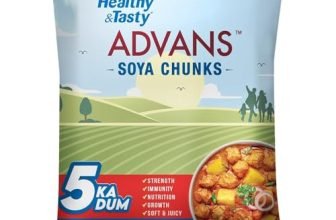 Emami Healthy & Tasty Advans Soya Chunks 1 Kg – Family Pack