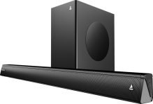 Boat Aavante 2.1 2000D, Dolby Audio, Eq Modes, Multiple Ports, Remote Control 200 W Bluetooth Soundbar(Premium Black, 2.1 Channel)