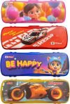 Vikas Cartoon Princess, Red Race Car, Be Happy, All Rounder Art Plastic Pencil Boxes(Set Of 4, Multicolor)