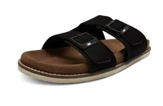 U.S. Polo Assn. Mens Mendy Black Slippers – (Uk7) (Us8) (2Fd24645Z01)