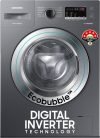 Samsung 7 kg 5 star, EcoBubble Technology, Hygiene Steam Digital Inverter Fully Automatic Front Load Washing Machine with In-built Heater Grey(WW70R22EK0X/TL)
