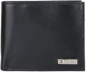 TOMMY HILFIGER Men Casual Black Genuine Leather Wallet(4 Card Slots)
