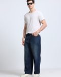 INDUSPOLO Baggy Fit Men Dark Blue Jeans