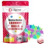 Dcalcifer Washing Machine Cleaner Balls, Reusable Tangle Free Clothes Cleaning Ball, Scrubbing Laundry Balls, Washing Balls Enhance Cleaning Power, Unique Size & Shape For Better Clean Pack Of 15