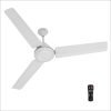 Polycab Airika BLDC with Remote | High Speed with 2 Year Warranty BLDC Motor with Remote 1200 mm Ceiling Fan(5 Star | White | Pack of 1)
