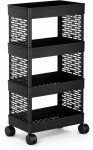 MAXTID 4 Compartments Plastic PP(Black)