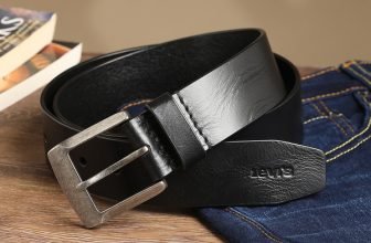 LEVI’S Men Casual Black Genuine Leather Belt