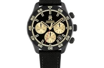 Tommy Hilfiger Th85 Quartz Analog with Black Dial Black Silicone Strap Watch for Men – TH1792182