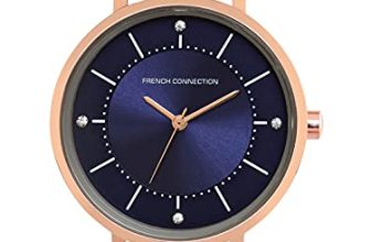 French Connection Leather Analog Blue Dial Women’S Watch-Fcn00010E