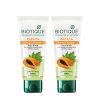 Biotique Papaya Deep Cleanse Face Wash | Gentle Exfoliation | Visibly Glowing Skin | 100% Botanical Extracts| Suitable for All Skin Types | 2x100ml