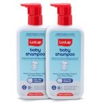 LuvLap Milky Soft Baby Shampoo with Vitamin E & Coconut Oil, Shea Butter (600 ml x Pack of 2)