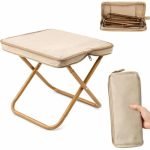 Portable Folding Picnic Table with Umbrella, Heavy Duty Aluminium Camping Table Set with 4 Seats, Foldable Suitcase Outdoor Table for Picnic, Garden, Beach, BBQ & Travel