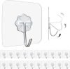 Innovista Flower Hook Heavy Duty Self-Adhesive Waterproof Wall Hooks for Home Hook 1(Pack of 20)