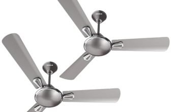 Havells 1200mm Festiva ES Ceiling Fan | Premium Finish, Decorative Fan, Elegant Looks, High Air Delivery, Energy Saving, 100% Pure Copper Motor | 2 Year Warranty | (Pack of 2, Mist)