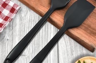 Frenchware (Set of 2, Black) Oil Brush for Cooking & Non-Stick Silicone Spatula Baking & Mixing – Seamless Design, Heat-Resistant -40°C to 230°C, Food-Grade & BPA-Free, Dishwasher Safe