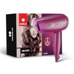 Havells 1000W Foldable Hair Dryer|Blow Dry for Men & Women|2 Temperature Settings|Travel Friendly|360° Radial Inlet| ThermoProtect Feature| HD1845