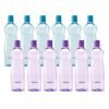 Milton Pacific 1000 Water Bottle 1 Litre Each, Set Of 12, Purple And Sky Blue I Pet Food Grade I Bpa Free, Leak Proof I Wide Mouth, Easy To Clean I Fridge Bottles For Home, Office, Gym