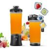 Amazon Basics Portable Hand Blender For Smoothies And Juices | Usb Rechargeable | 6 Stainless Steel Blades | 600 Ml Food Grade Jar | 1 Year Warranty | 2X2000 Mah Batteries (Black)