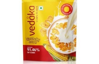 Amazon Brand – Vedaka Corn Flakes | 875 G | Contains 91.46% of Corn | Crispy | Classic Breakfast Favorite | No Added Preservatives
