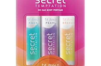 Secret Temptation Te Amo Aqua, Breeze and Pearl No Gas Deodorant Perfume Body Spray for Women, Pack of 3 (120ml each)