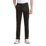 Arrow Men’S Printed Slim Fit Acrylic Casual Trouser