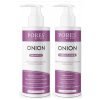 Pores Be Pure Onion Shampoo And Conditioner Combo For Hair Growth & Hair Thickness | Sulfate & Paraben Free | Anti-Dandruff, Hair Fall Control, Deep Nourishment For Dry & Damaged Hair | Unisex Formula ( 250 Ml X 2 )