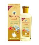 Navratna Gold Ayurvedic Cool Oil | Goodness Of Almonds | Non-Sticky And Fresh Lily Fragrance | 500Ml