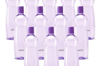 MILTON Pacific 1000 Water Bottle 1 Litre each, set of 12, Purple I PET Food Grade I BPA Free, Leak Proof I Wide Mouth, Easy To Clean I Fridge Bottles for Home, Office, Gym