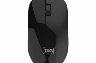 TAG WM600 Wireless Mouse | 1200 DPI Optical Sensor | 2.4 GHz USB Nano Receiver Connectivity | 10m Range | Ergonomic Design | Plug and Play Usage | Compatible with PC, Laptop, Mac (Black)