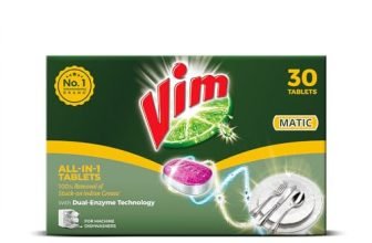 Vim Matic Dishwasher Tablets All-In-One (Pack Of 30) I Removes Tough Indian Grease I Designed By India’S No.1 Dishwashing Brand