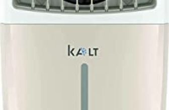 Havells Kalt 24L Personal Air Cooler For Home | Powerful Air Delivery | Low Noise, Knob Panel | Everlast Pump | 4 Way Air Deflection | High Density Honeycomb Pads | Heavy Duty (White/Champagne Gold)