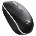 Tag Wm500 Black/Grey Wireless Mouse, 2.4Ghz Usb Receiver, Dedicated Dpi Button (800/1200/1600), 4 Buttons, Ambidextrous & Light, Power-Saving, 10M Range, 1X Aa Battery, Supports Windows/Mac/Linux/Ios