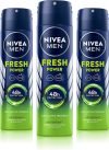 NIVEA Fresh Power Deo Spray, 48h Derma Odour Protection with Citrus, Musk, Spice Deodorant Spray  –  For Men(450 g, Pack of 3)
