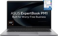 ASUS Expertbook AMD Ryzen 5 Hexa Core 150 – (16 GB/512 GB SSD/Windows 11 Home) PM1403CDA-S60409WS Laptop(14 inch, Misty Grey, 1.40 kg, With MS Office)