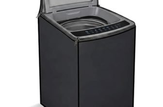 Robustt Top Load Fully Automatic Washing Machine Cover for 6 kg, 6.5 kg, 7kg & 7.5 kg (Grey) | Waterproof & Dustproof Polyester Fabric with Zipper | Protection Cover | 59 x 59 x 86 cms