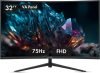 MarQ by Flipkart 81.28 cm (32 inch) Curved Full HD LED Backlit VA Panel Monitor (32FHDMCQCCJB)(Adaptive Sync, Response Time: 5 ms, 75 Hz Refresh Rate)