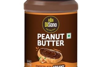 Disano Chocolate Peanut Butter Creamy, 924G, 23G Protein, Roasted Peanuts And Rich Cocoa, Zero Cholesterol & Trans Fat, Ideal For Pre & Post-Workout, Healthy Spread For Breakfast & Snacking