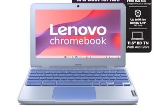 Lenovo Chromebook Intel Celeron N4500 (4GB RAM/64GB eMMC 5.1/11.6 Inch (29.46cm)/HD Display/2Wx2 Stereo Speakers/HD Camera/Chrome OS/Blue/1.21Kg), 82UY0014HA
