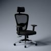 Green Soul Jupiter Superb | Ergonomic Mesh Office Chair for Work | 3 Year Warranty | Multi-Lock Synchro Tilt Recline Mechanism | 2D Armrest | Adjustable Lumbar | High Back | Black