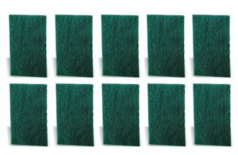 Sparkmate By Crystal Nylon Green Scrub Pad (Pack Of 10)