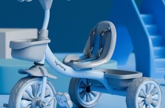 Lifelong Kids Tricycle with Eva Wheels, Bell and Storage Basket/Baby Trike/Age Group 2 Year to 5years/ Blue & Grey (LLKTC16)