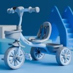 Lifelong Kids Tricycle With Eva Wheels, Bell And Storage Basket/Baby Trike/Age Group 2 Year To 5Years/ Blue & Grey (Llktc16)