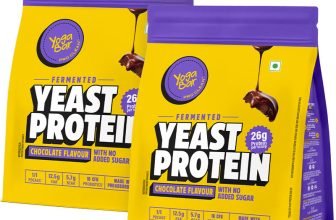 Yogabar Fermented Yeast Protein Powder|26G Protein|Complete Protein Supplement|Pdcass 1 Yeast Protein(1000 G, Chocolate)